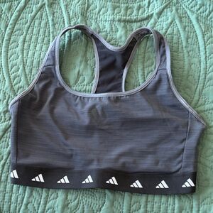 Adidas Women's Charcoal Sports Bra